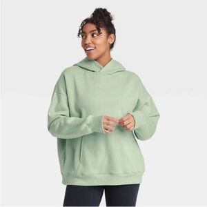 All in Motion Light Green Women's Hoodie Size Large Green Hoodie Pullover